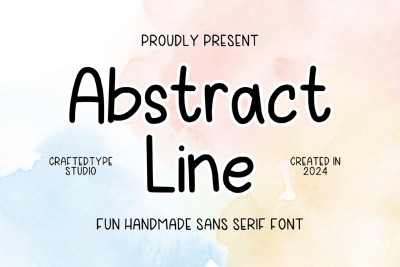 Abstract Line Font for Business