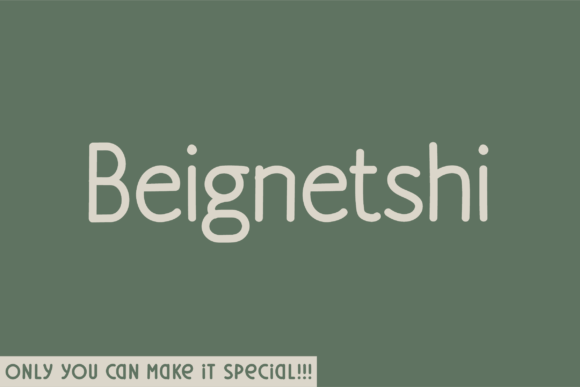 Beignetshi: A Unique Sans Serif Font
