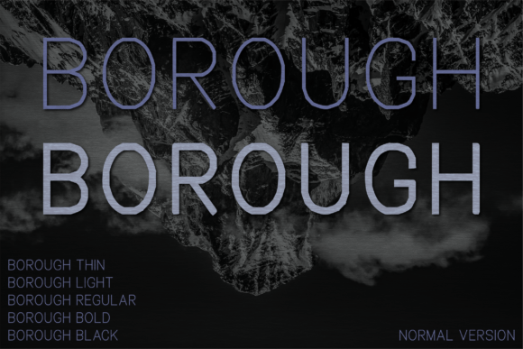 Borough: A Modern Sans Serif Font