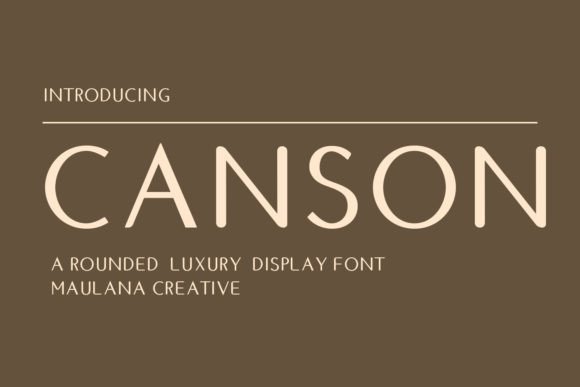 Canson: A Modern Font for Web Design