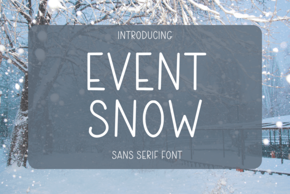 Event Snow Font for Business