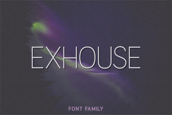 Exhouse Font for Editorial Design