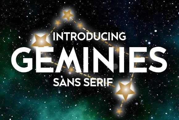 Geminies: A Stylish Sans Serif Font