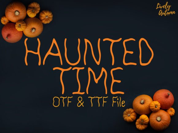 Haunted Time Font for Creative Projects