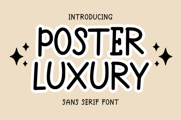 Poster Luxury Font for Business