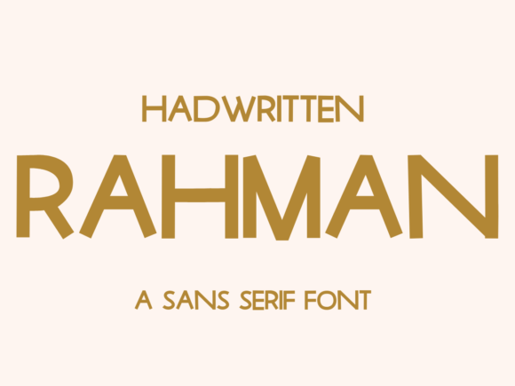 Rahman: A Clean Sans Serif for Clear Campaigns