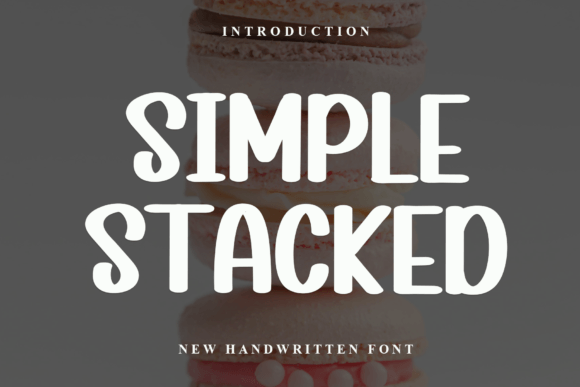 Simpel Stacked Font for Craft Projects