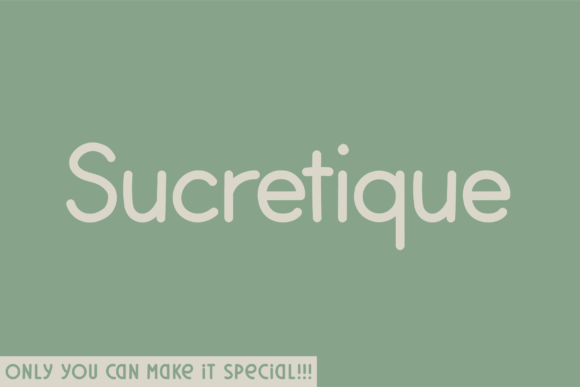 Sucretique: A Modern Handwritten Font for Web Design