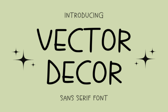 Vector Decor Font for Business